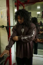 Controlled Insanity Brown Iron Therapy Long sleeve Waffle Thermal